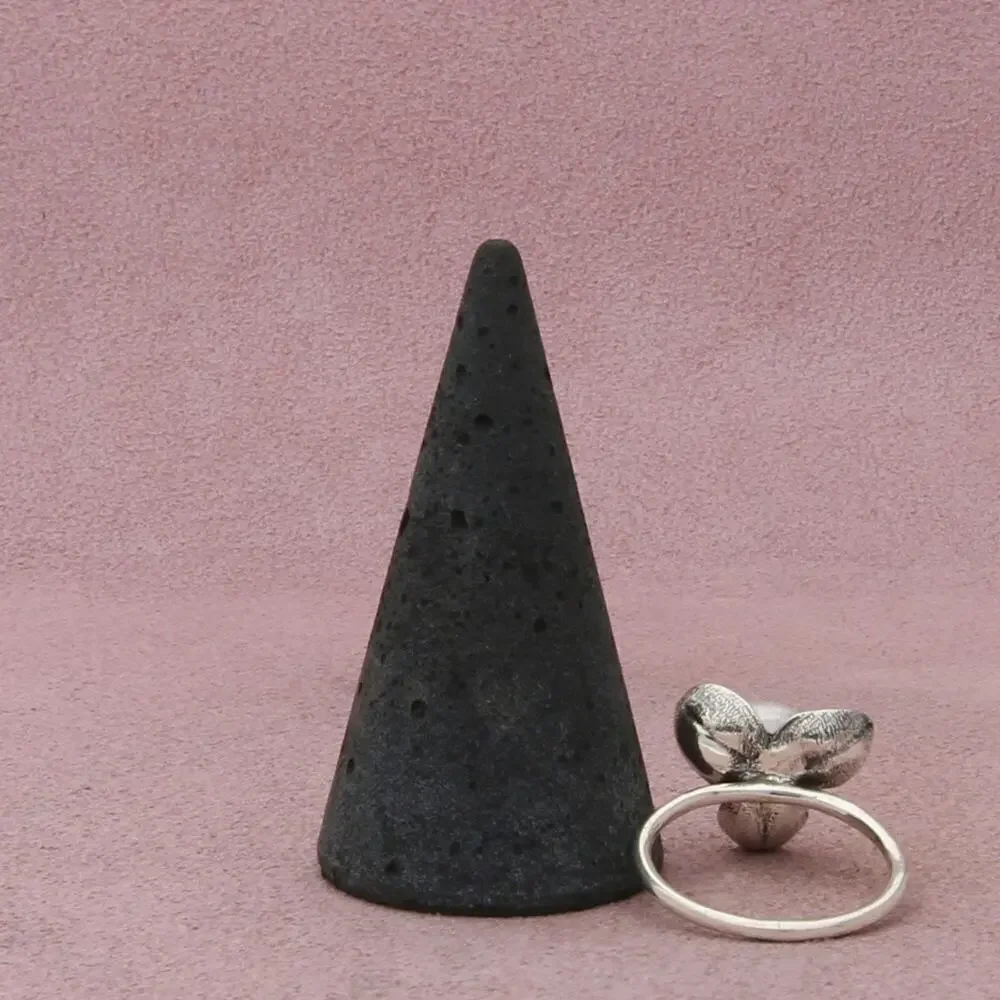 sterling silver vintage pearl flower ring size 7.5